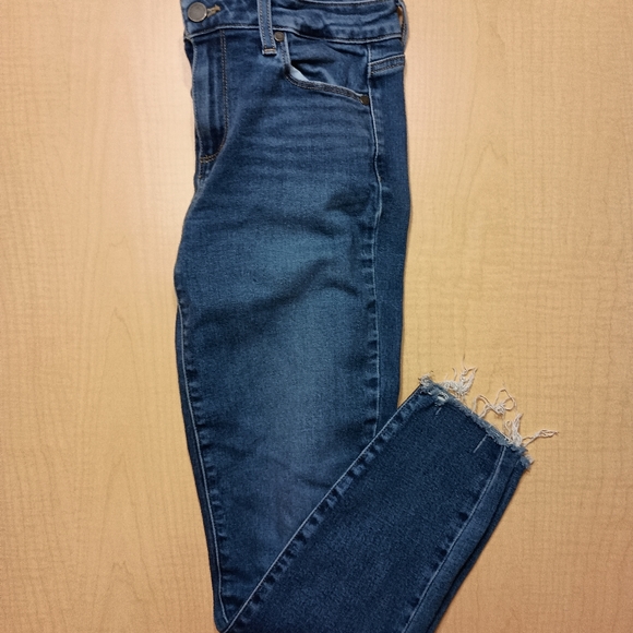 Paige Verdugo Ankle Distressed Ankle Medium Wash Jeans Size 29 - Picture 4 of 10